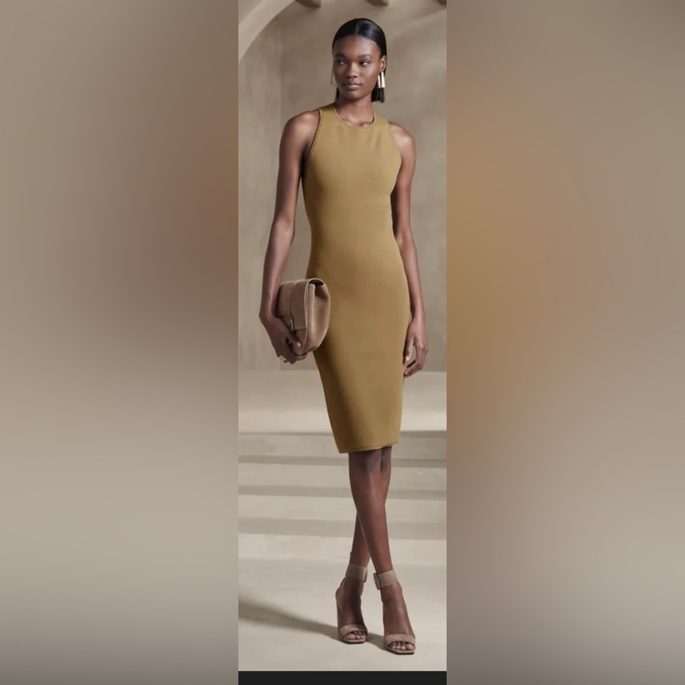 Banana Republic Tan Knit Dress